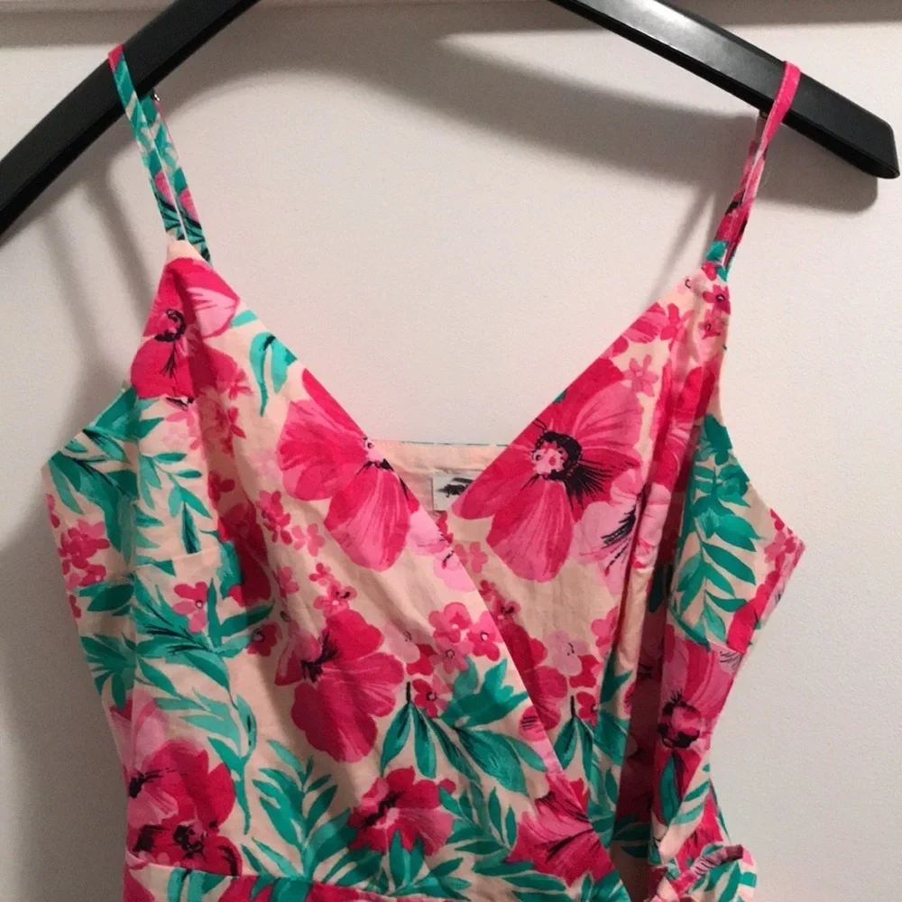 NWOT JCrew Cotton Floral Wrap Dress sz 00